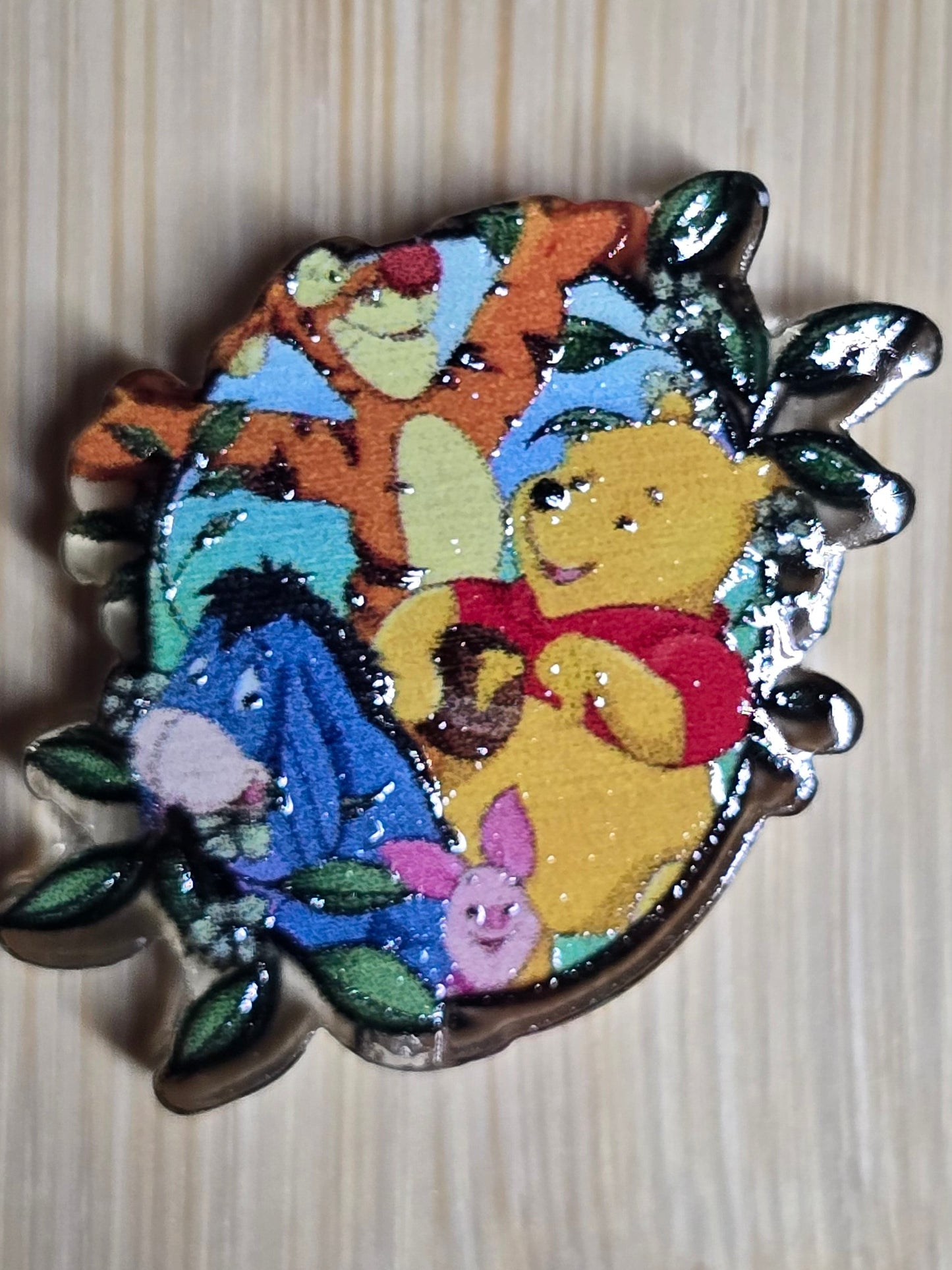 Acrylic focal beads DS hundred acre wood characters