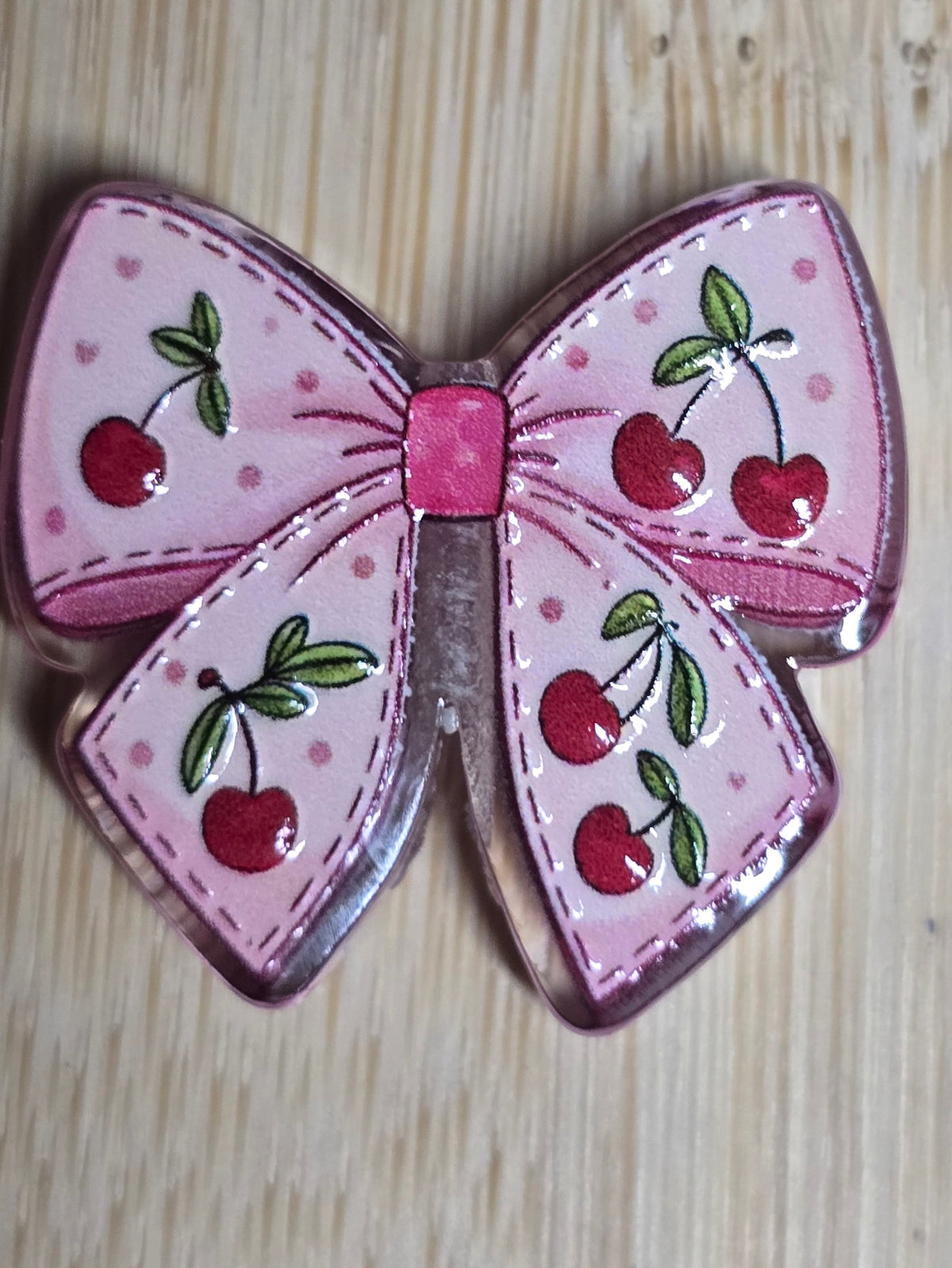 Acrylic focal beads- bows