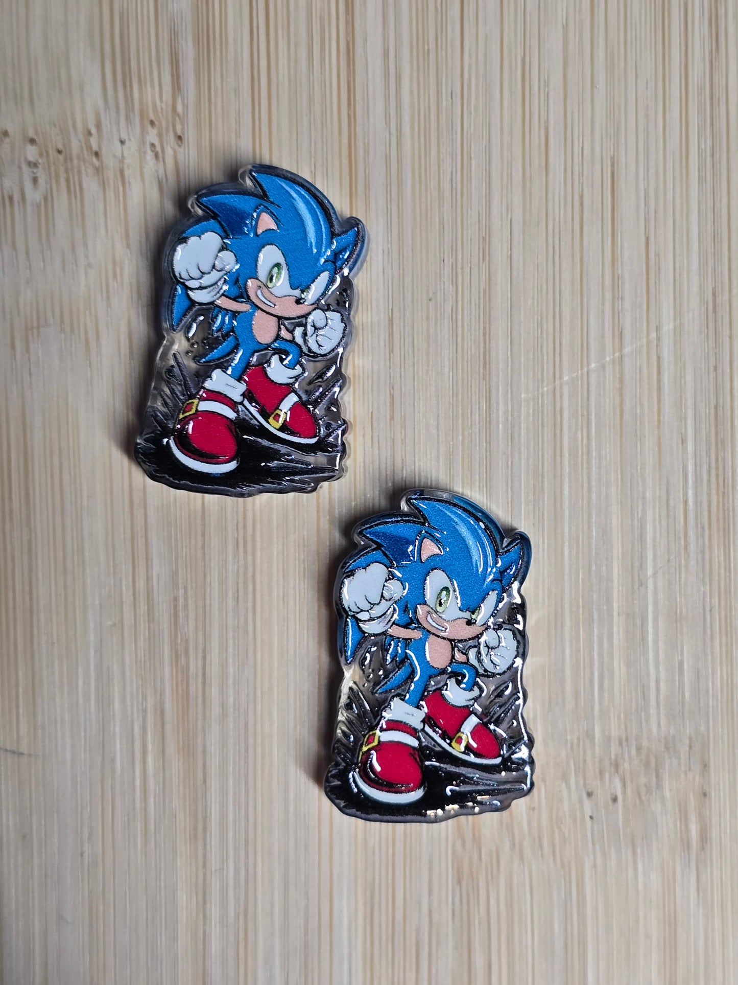 Acrylic focal beads- gamer character