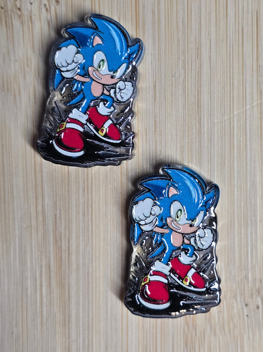 Acrylic focal beads- gamer character