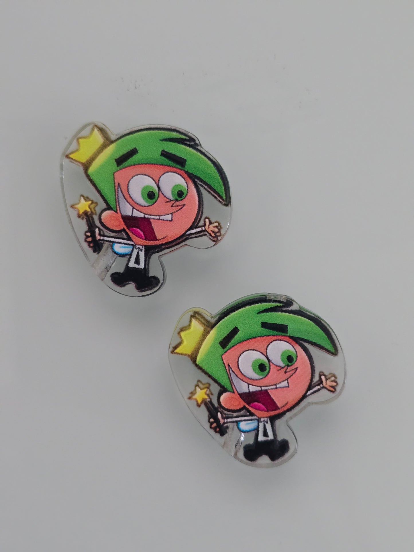 Acrylic focal beads- 90's cartoon