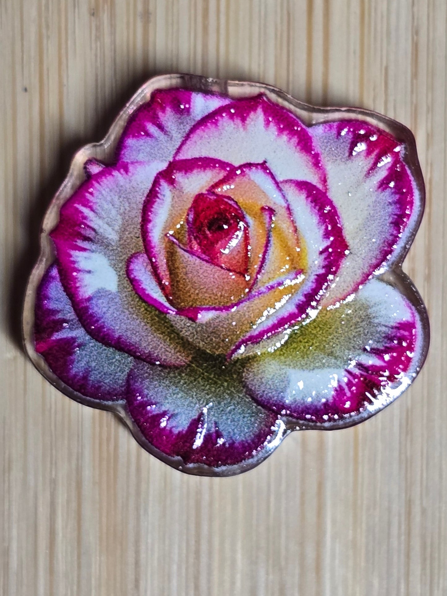 Acrylic focal beads flowers