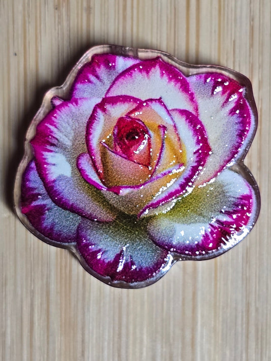 Acrylic focal beads flowers