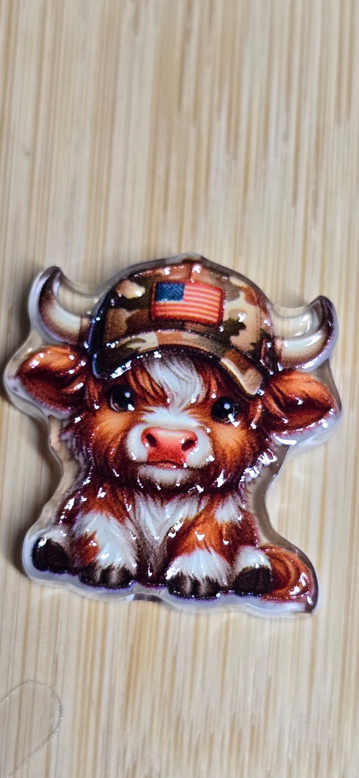 Acrylic focal beads all about cows
