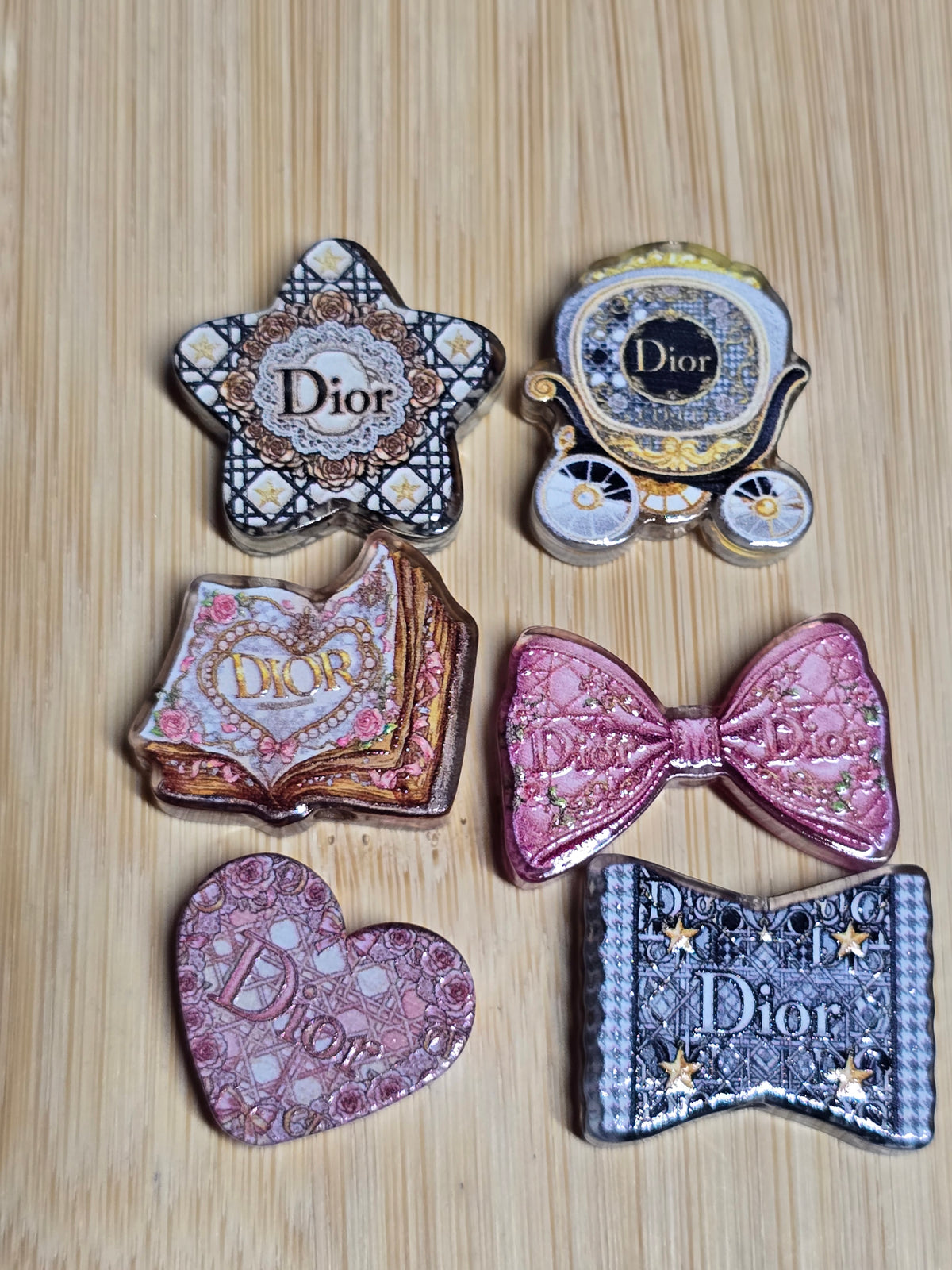 Acrylic focal beads designer inspired mix