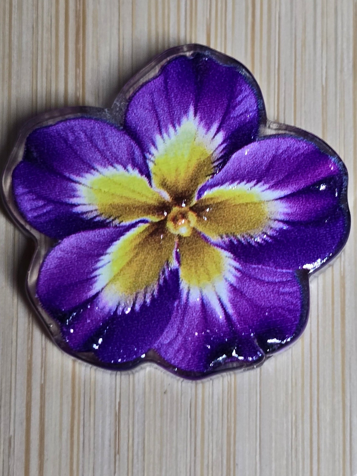Acrylic focal beads flowers
