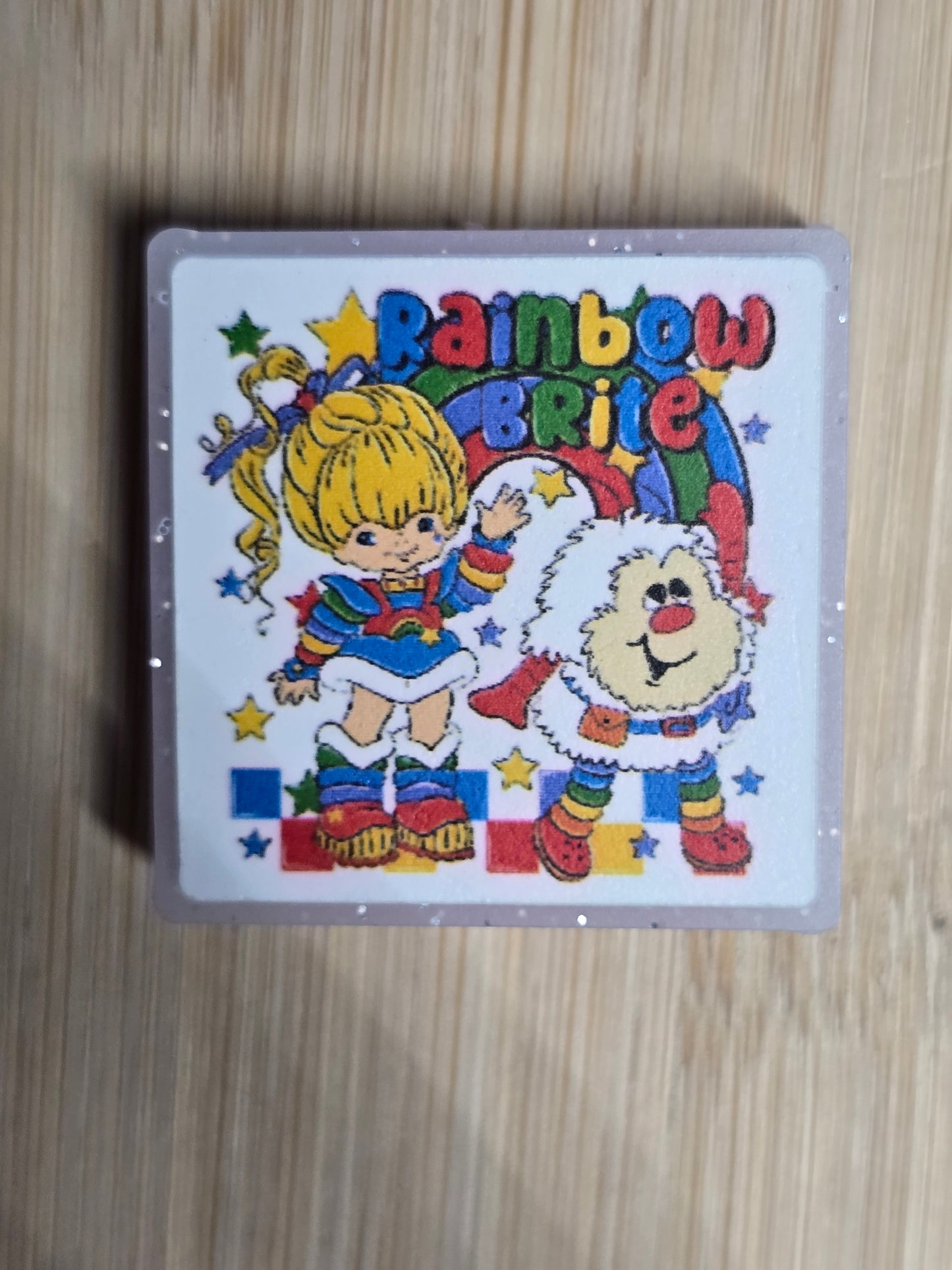 Focal silicone printed 80's cartoon character