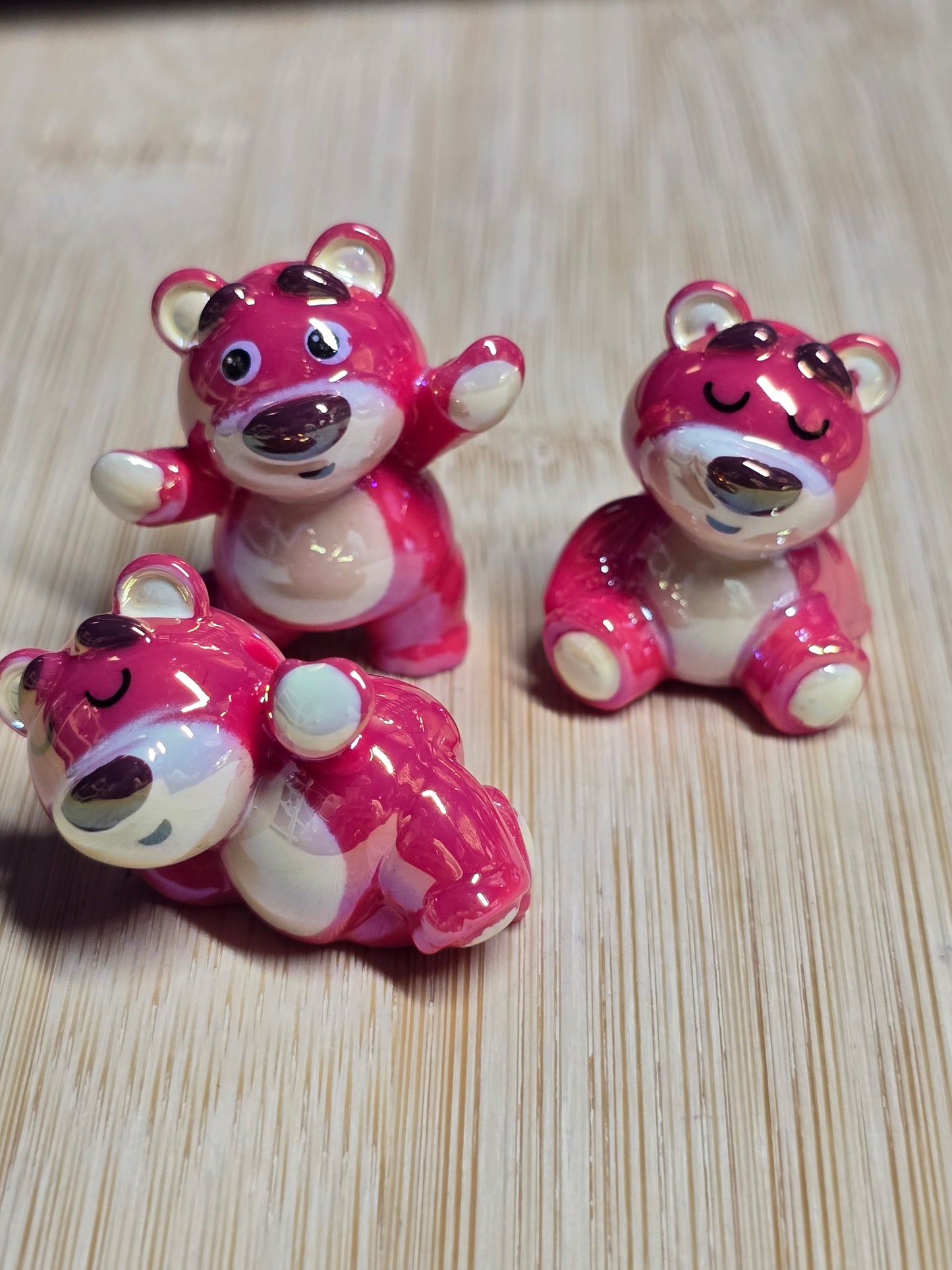 Acrylic beads DS TS movie character- pink bear