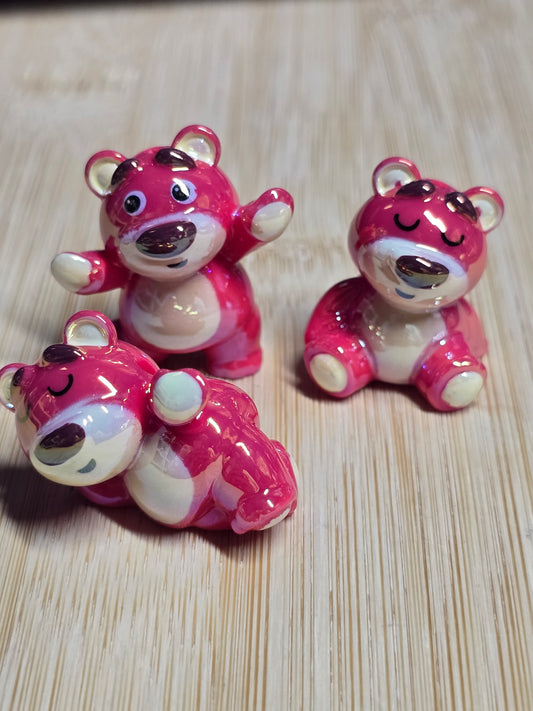 Acrylic beads DS TS movie character- pink bear