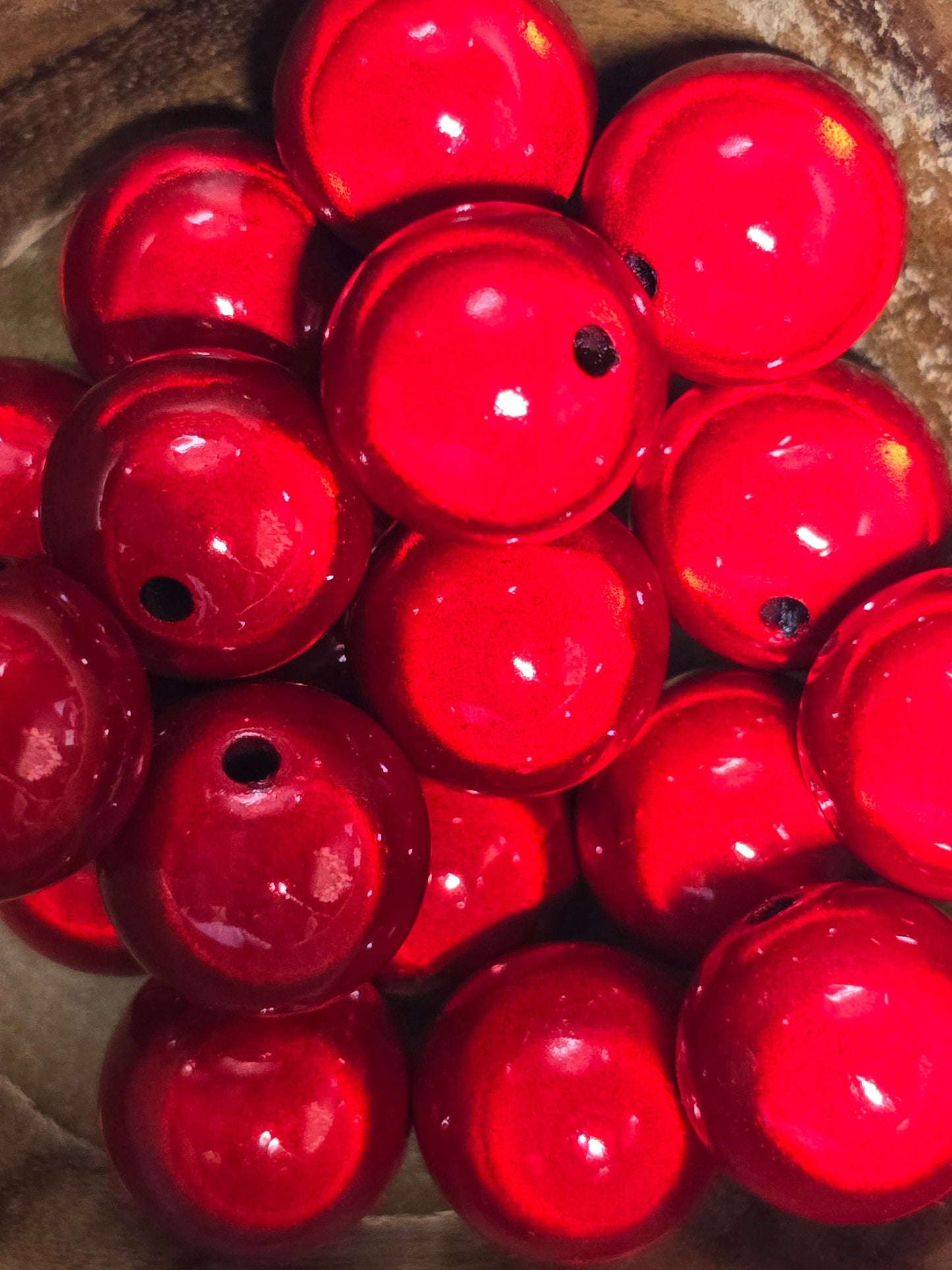 Acrylic 16mm bubble beads