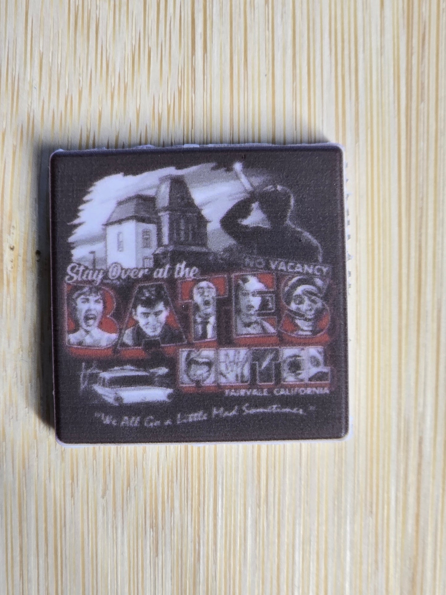 Silicone printed focal- horror movies Bates