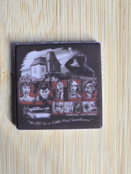 Silicone printed focal- horror movies Bates