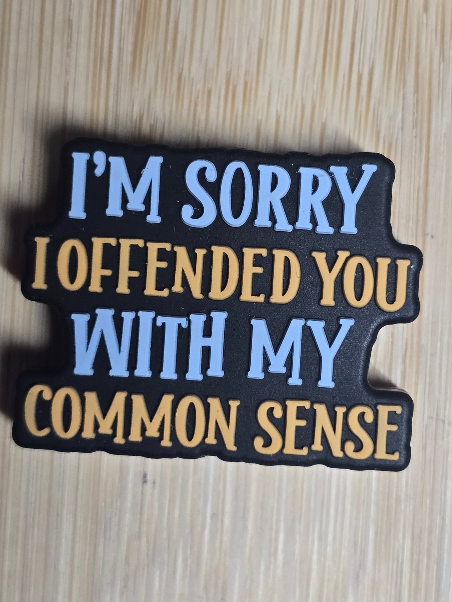 Focal silicone beads sarcastic humor