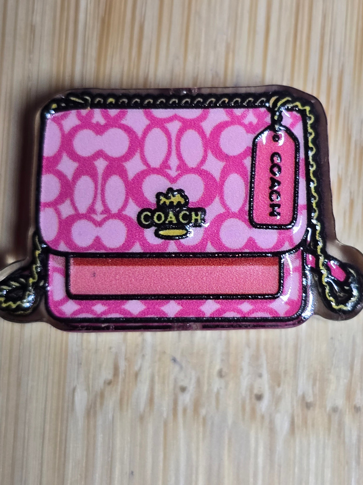 Acrylic focal beads- designer purses