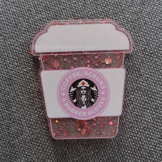 DIY acrylic flatback pink cup