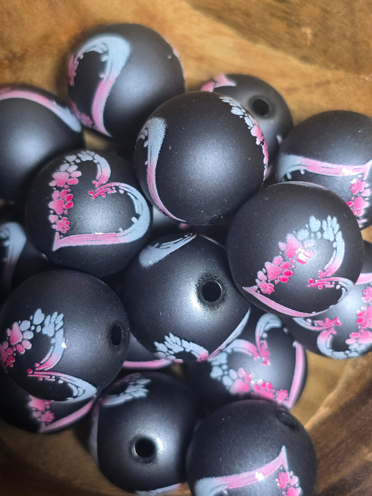 Acrylic beads 16mm matte beads