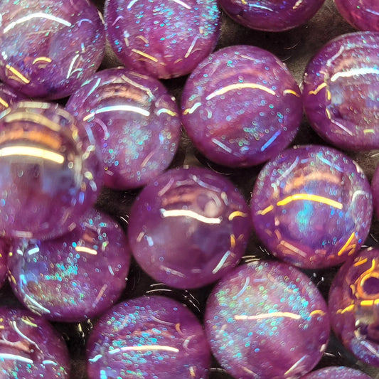 16mm purple galaxy beads- 10pcs