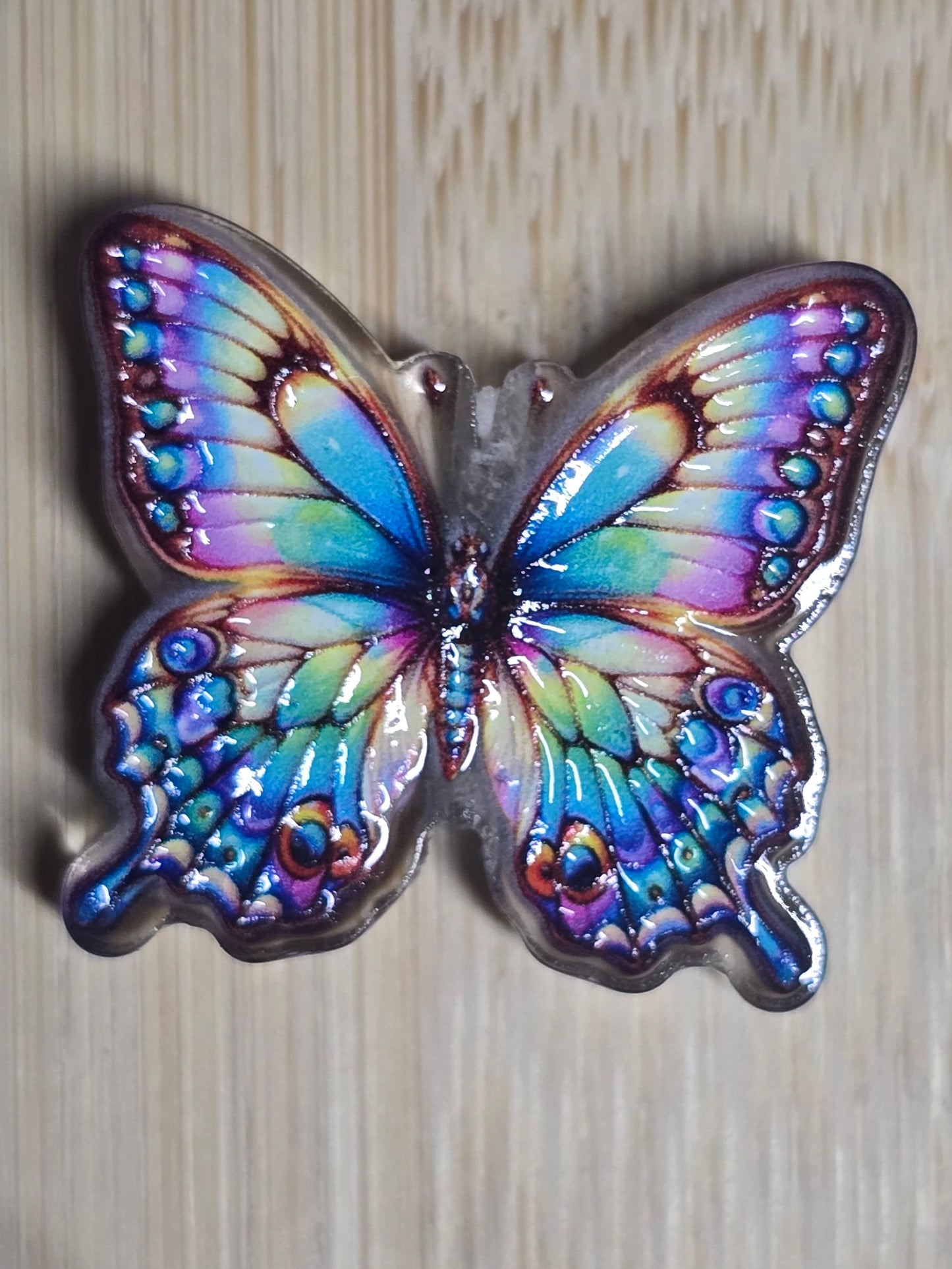 Focal acrylic beads butterflies