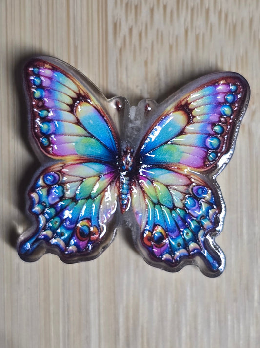Focal acrylic beads butterflies
