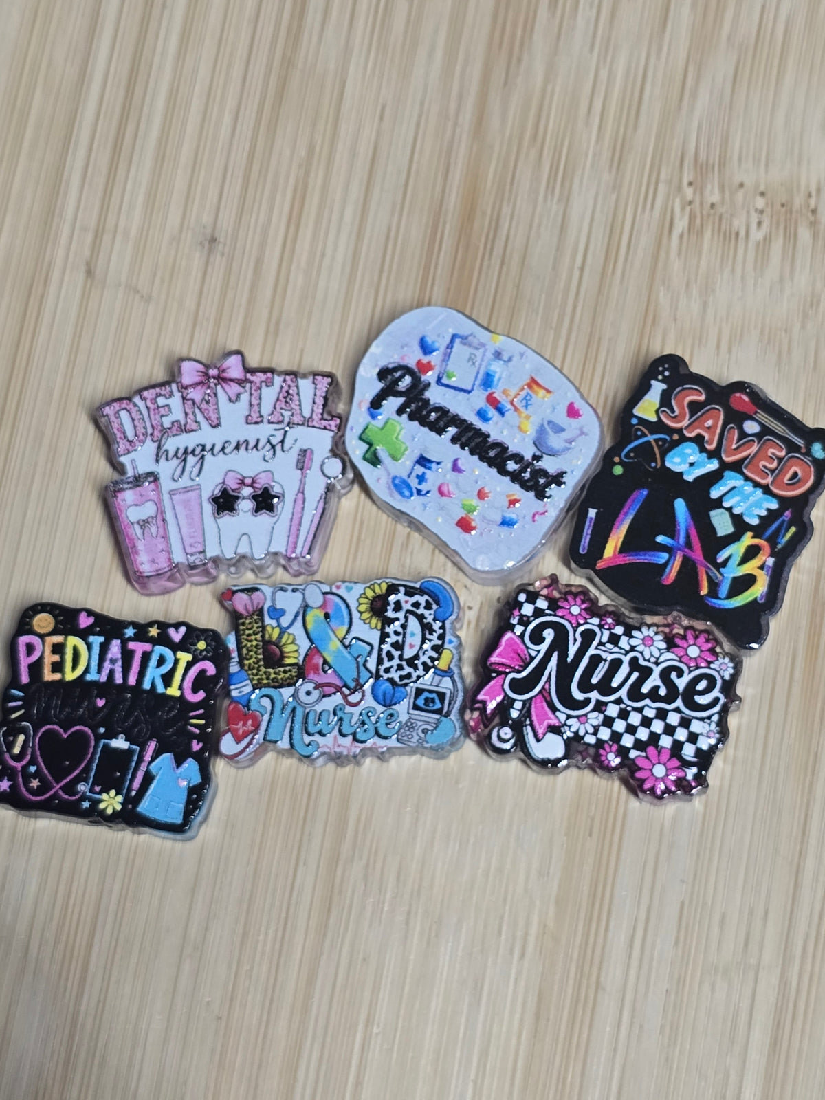 Acrylic focal beads healthcare mix