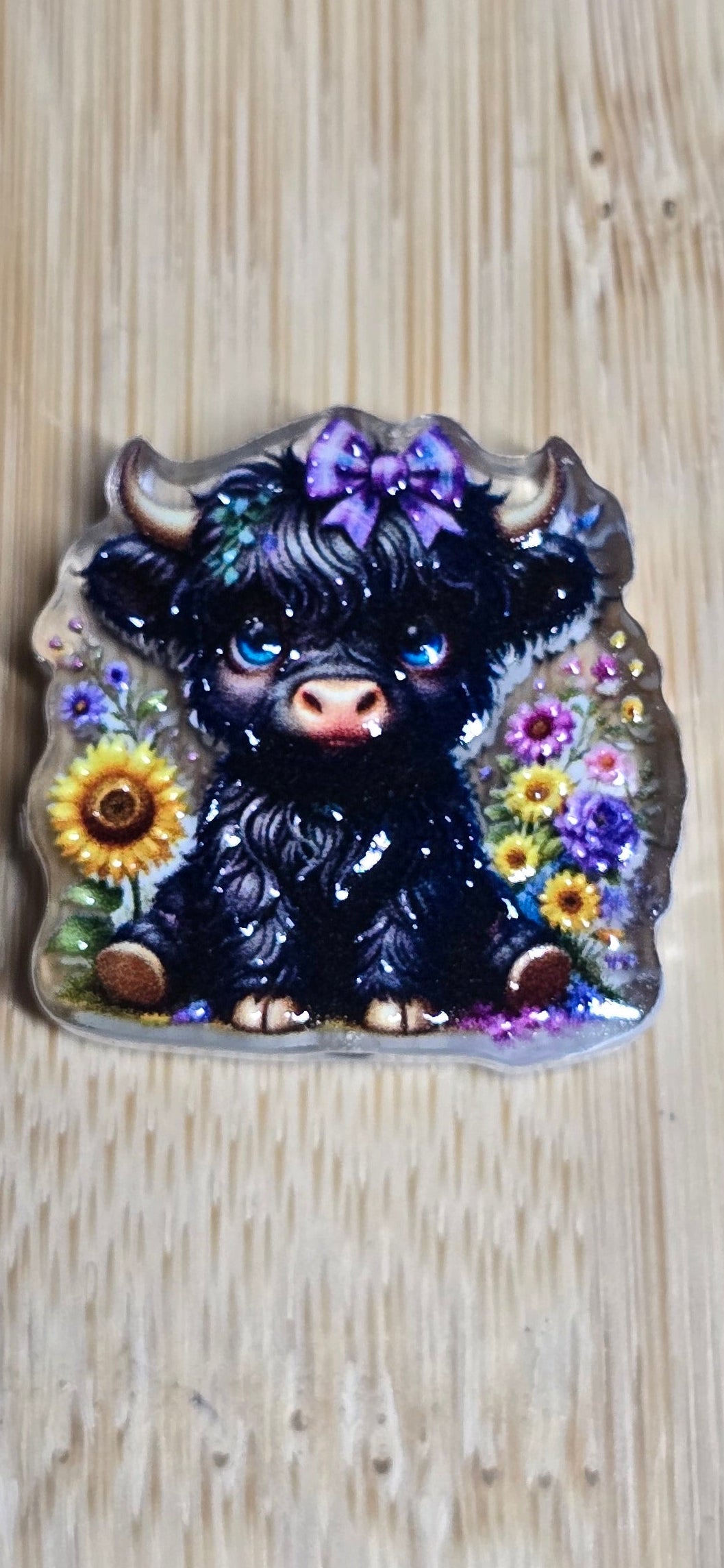 Acrylic focal beads all about cows