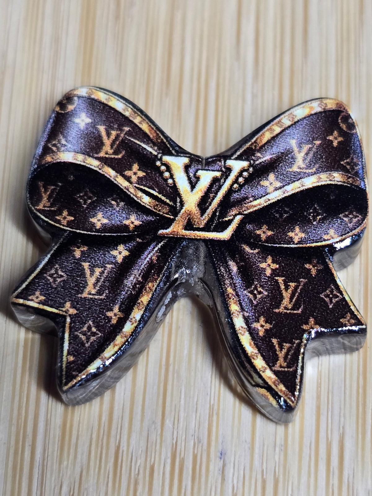 Acrylic focal beads designer inspired bows