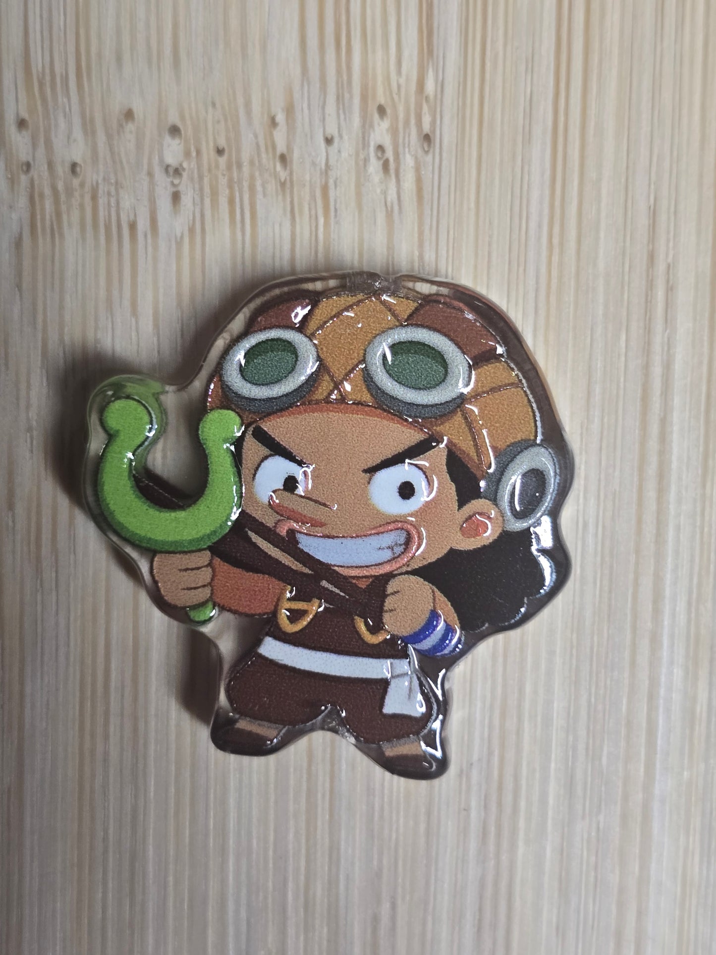 Acrylic focal beads one piece