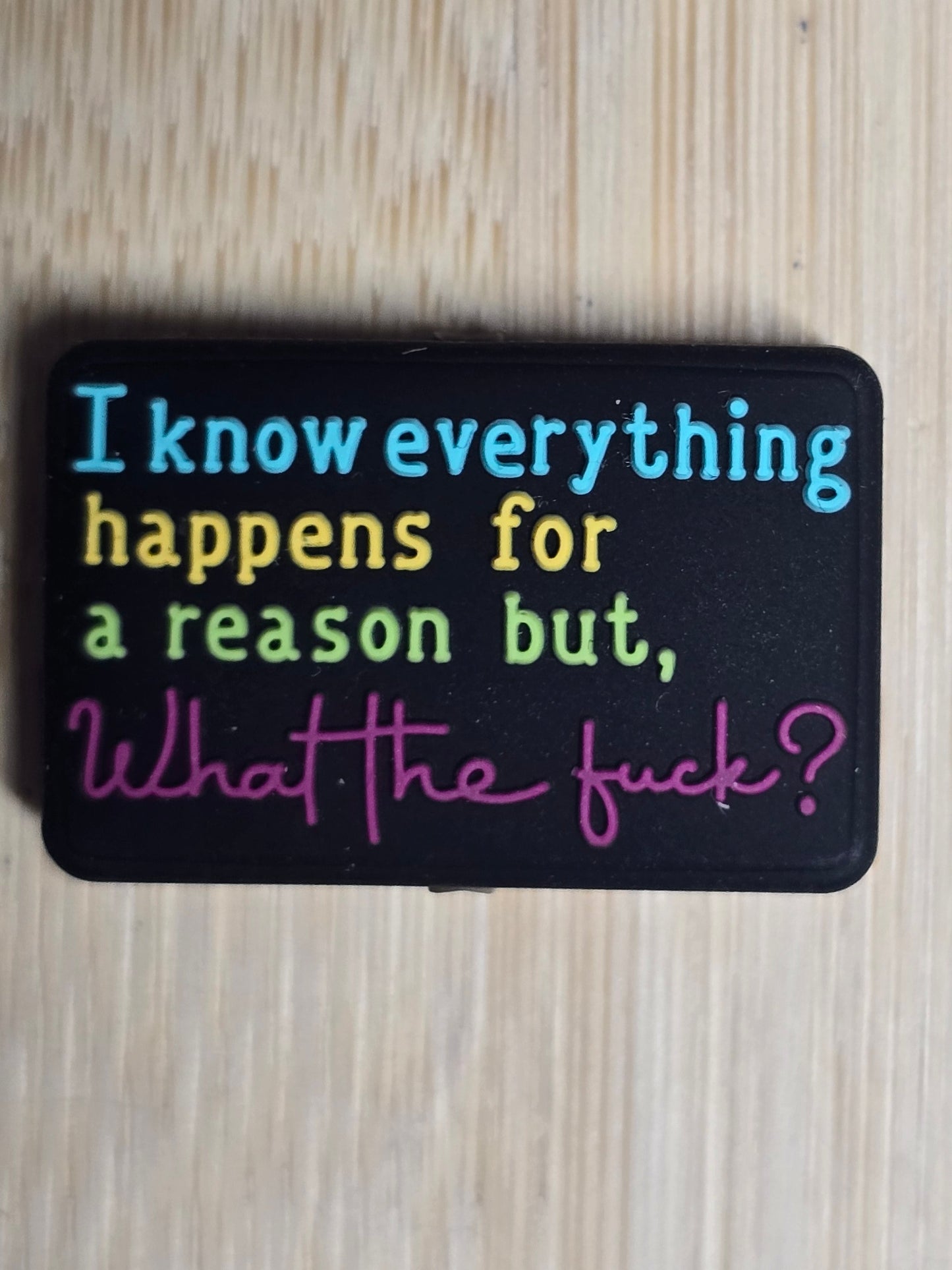 Focal silicone bead sarcastic humor