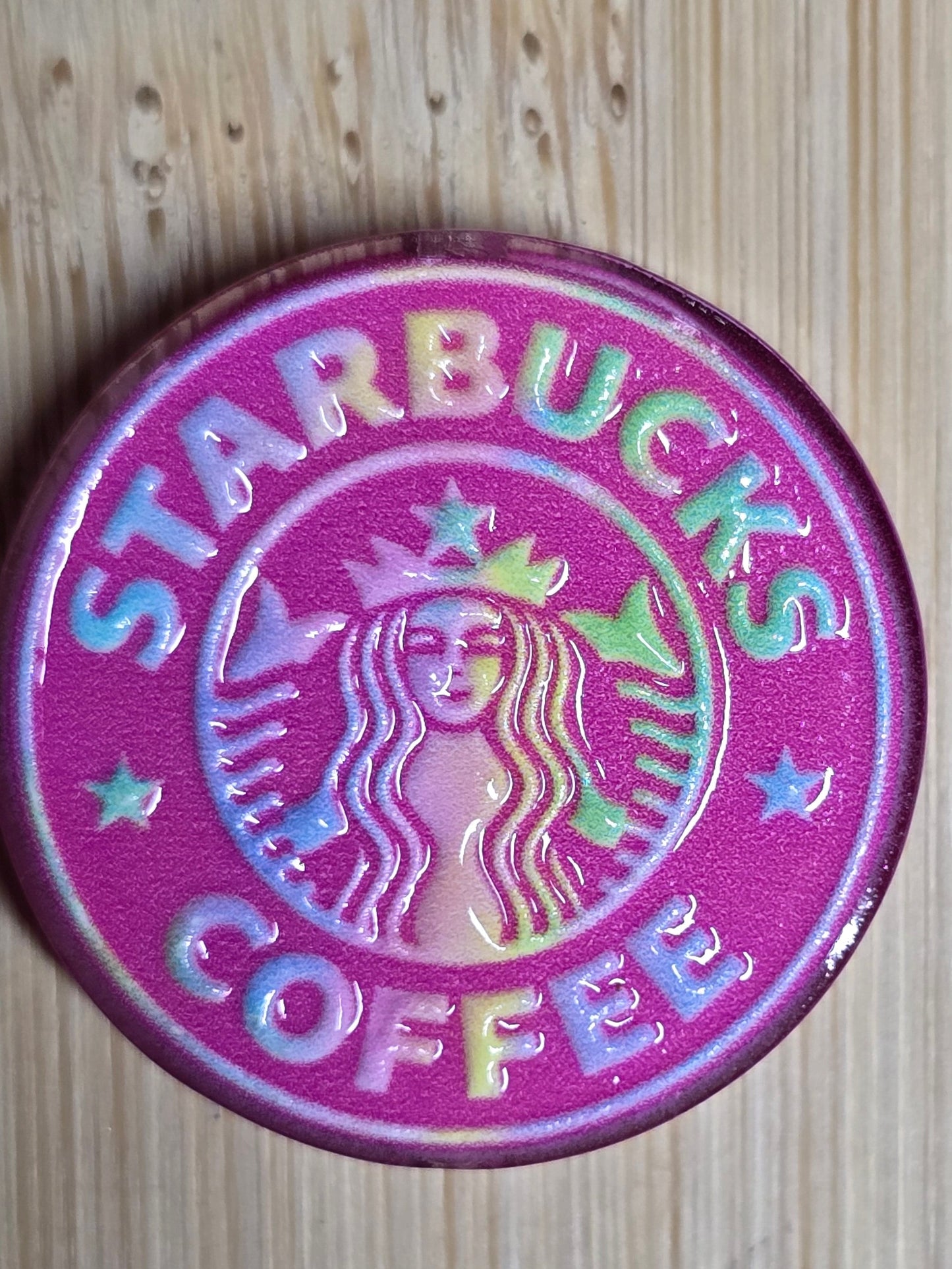 Acrylic focal beads SB coffee