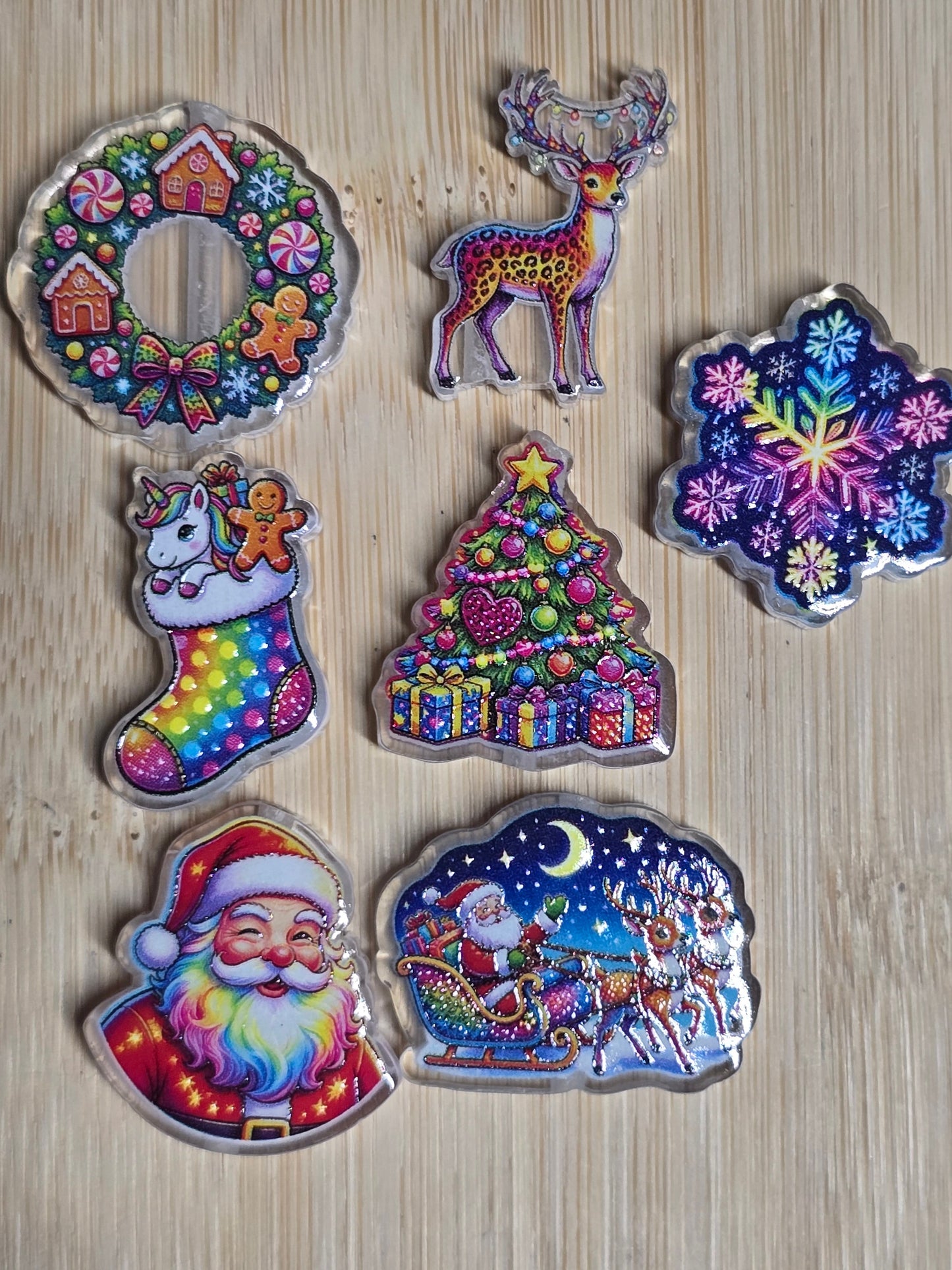 Acrylic focal beads 🫣 christmas mix🫣