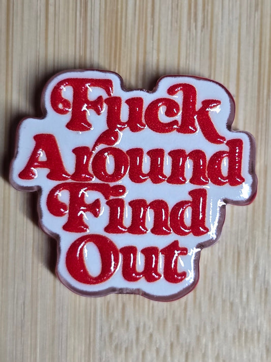 Acrylic focal beads- adult language/ humor