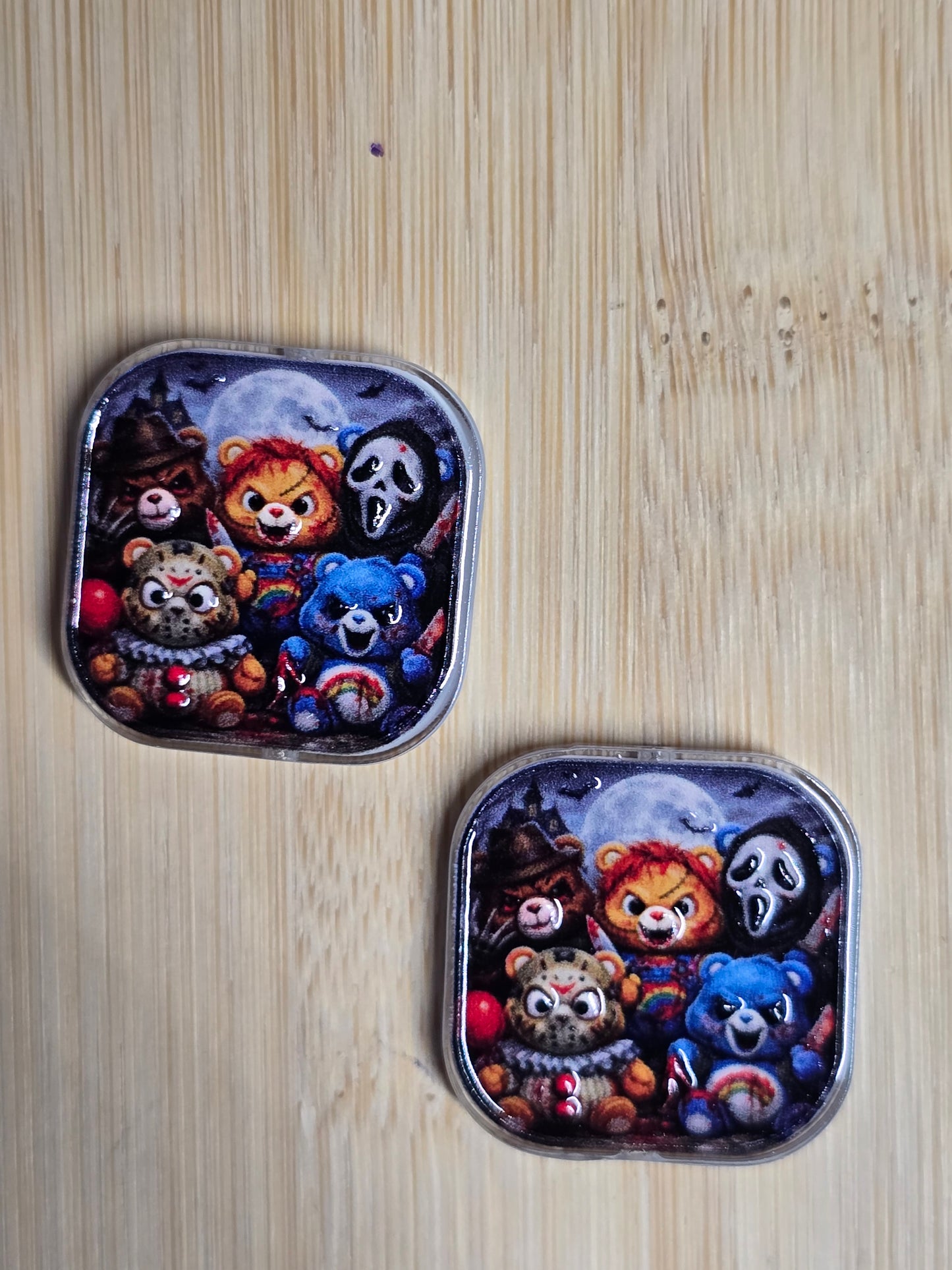 Focal- acrylic focal beads Halloween