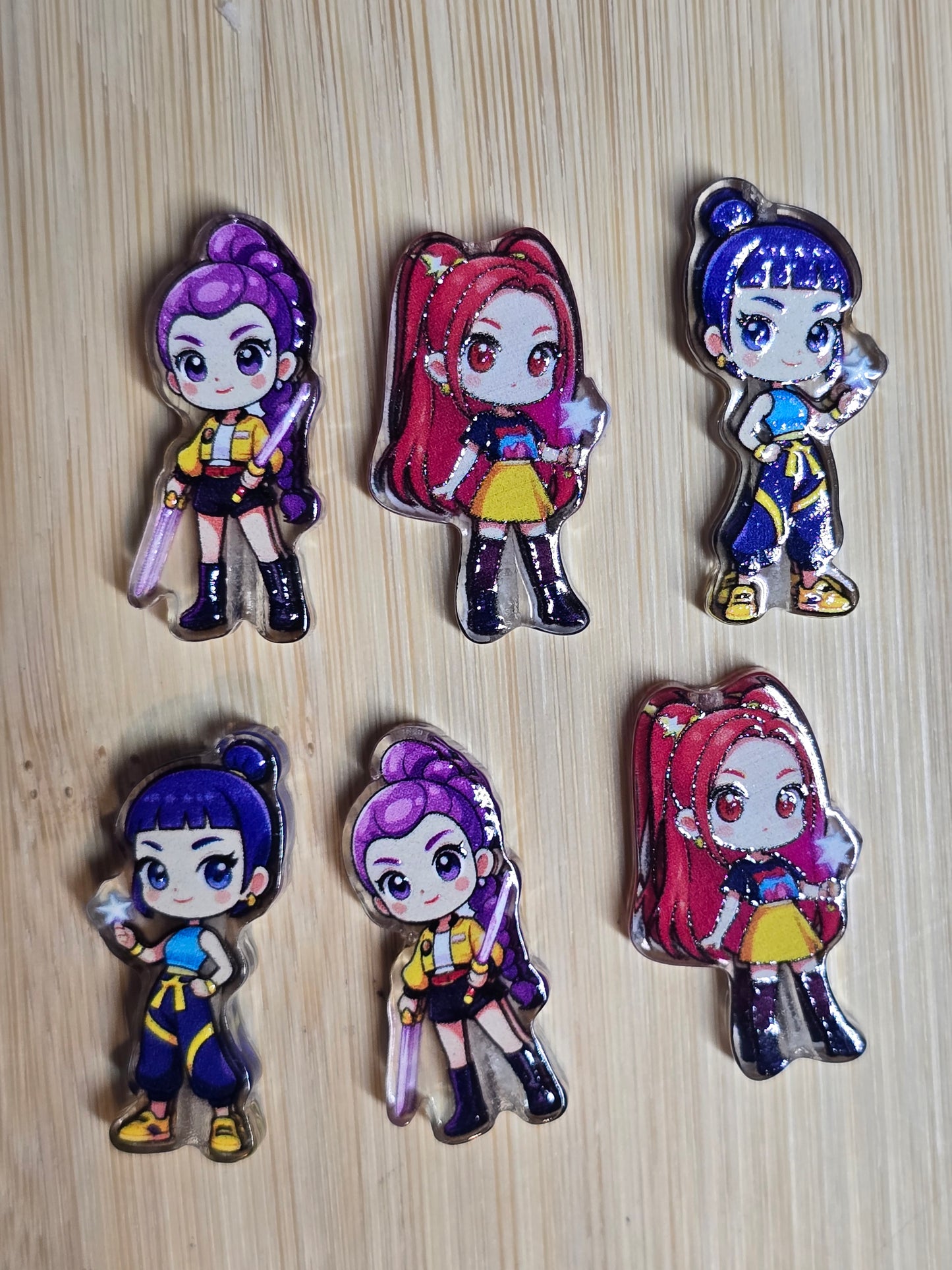 Acrylic focal beads kpop singers