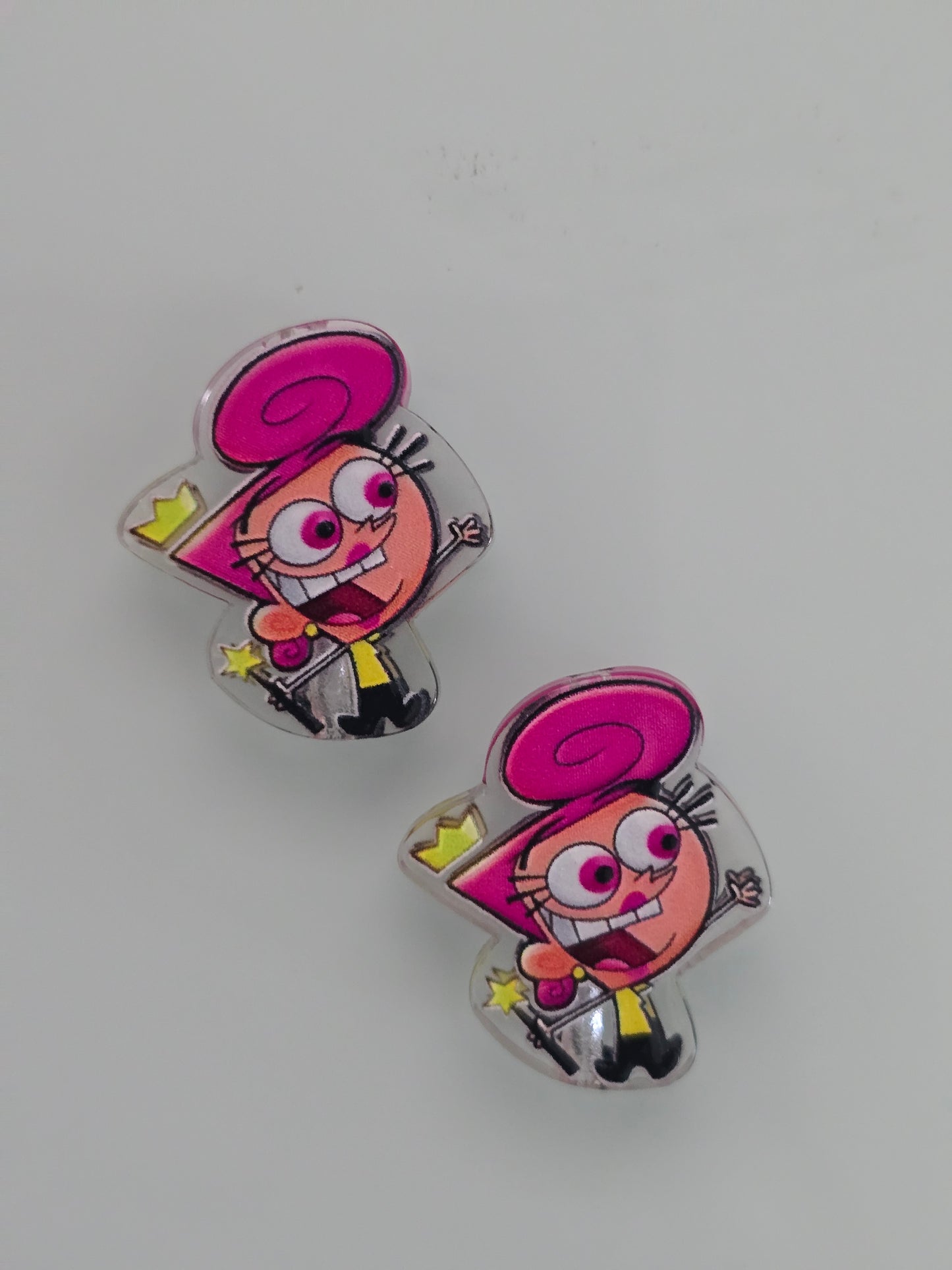 Acrylic focal beads- 90's cartoon