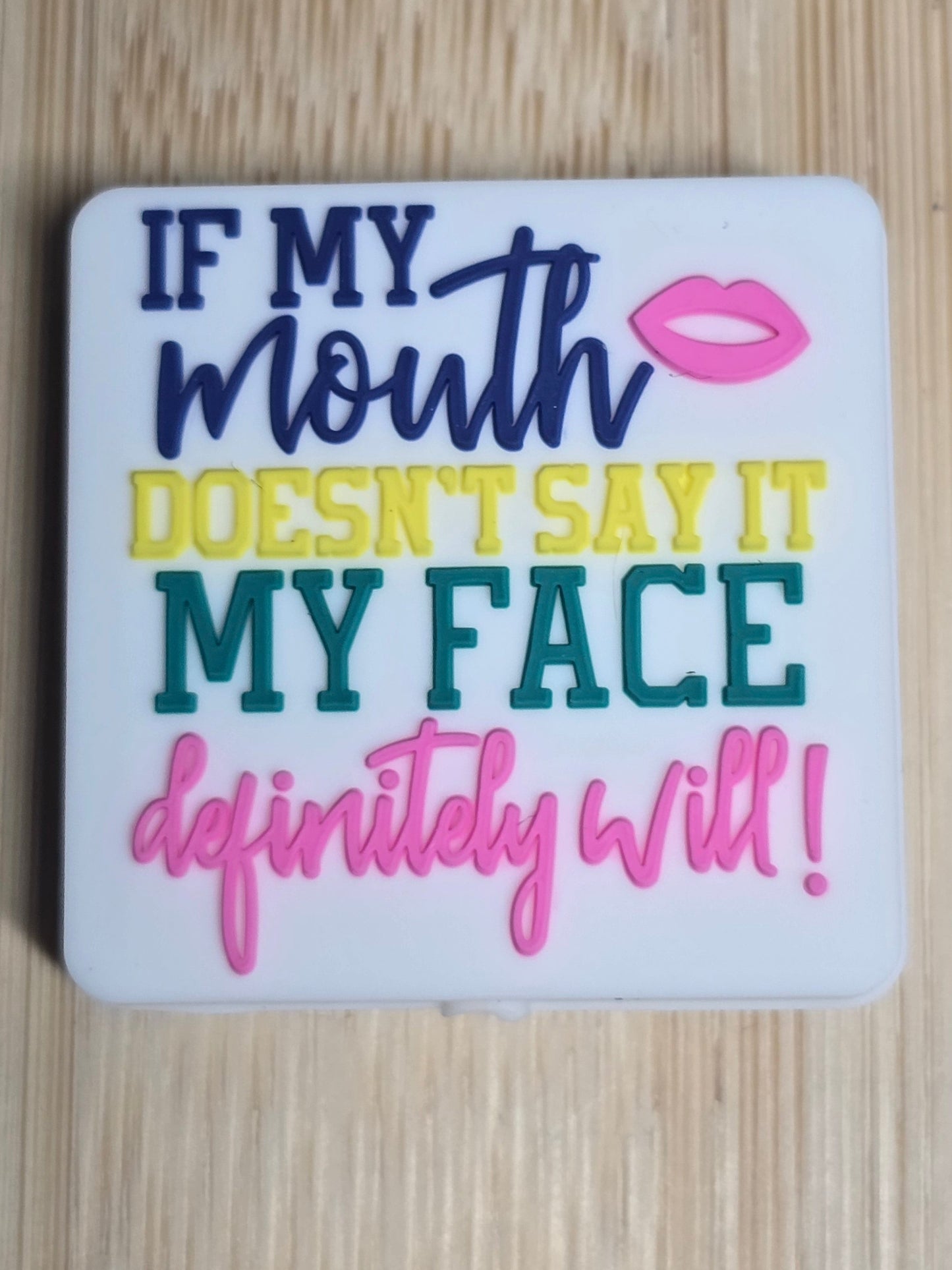 Silicone focal beads sarcastic humor