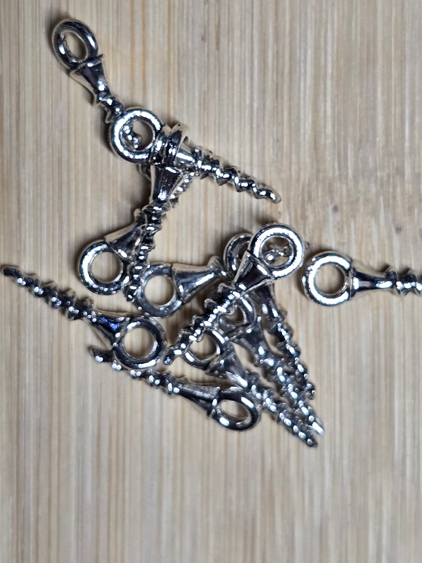 Accessory/attachment eye pin for beadable items