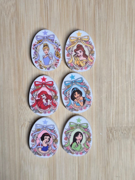 Focal beads silicone printed DS princess mix
