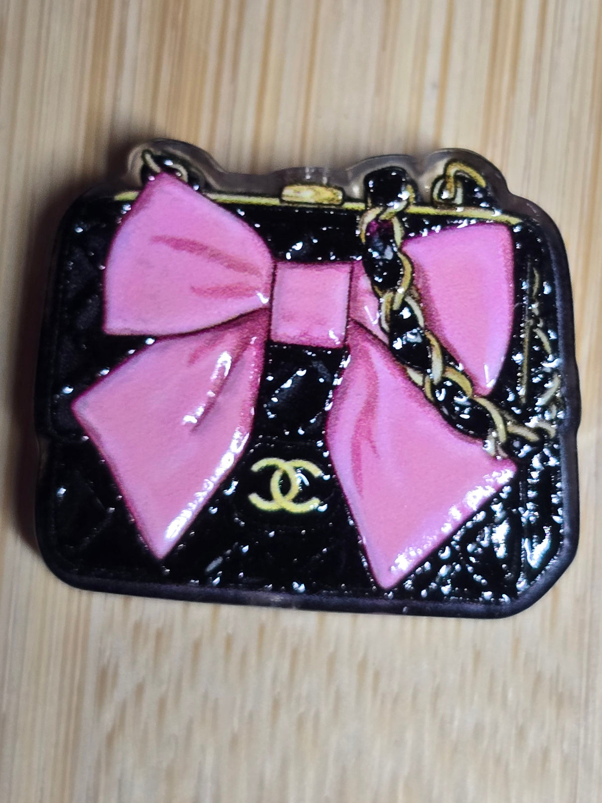 Acrylic focal beads- designer purses