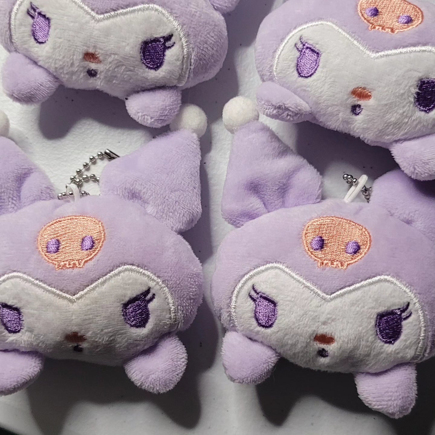 Small plush Head keychain- kuku