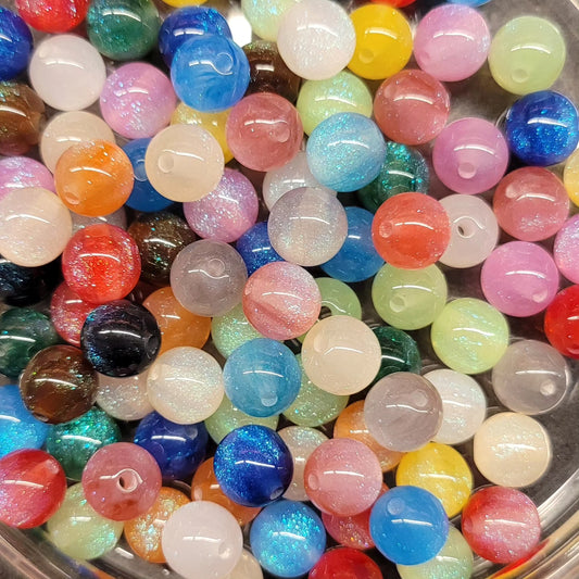 Small size acrylic galaxy beads