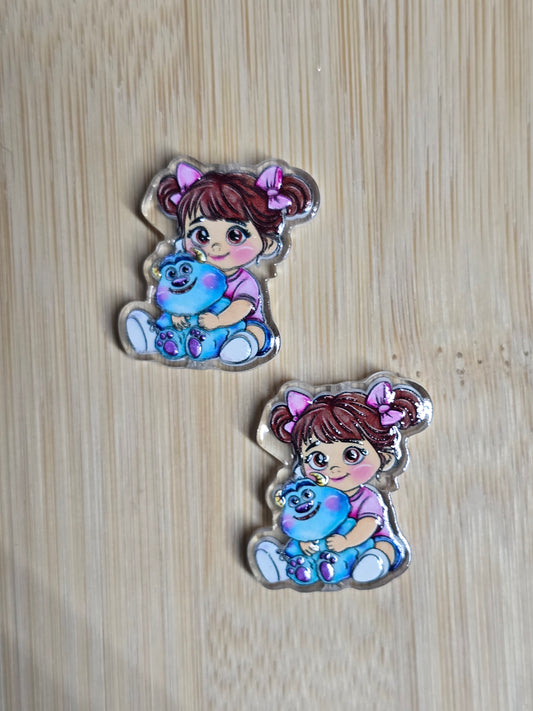Focal- acrylic focal beads DS character