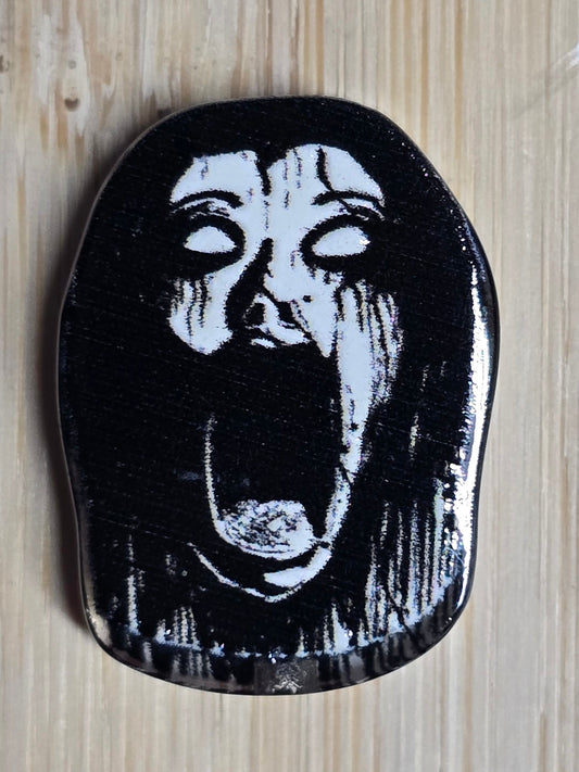 Acrylic focal beads- scary face