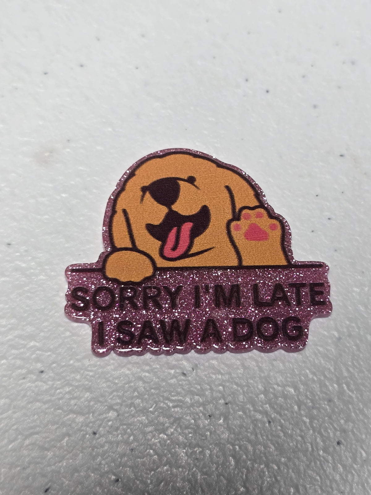 Acrylic flatback- dog