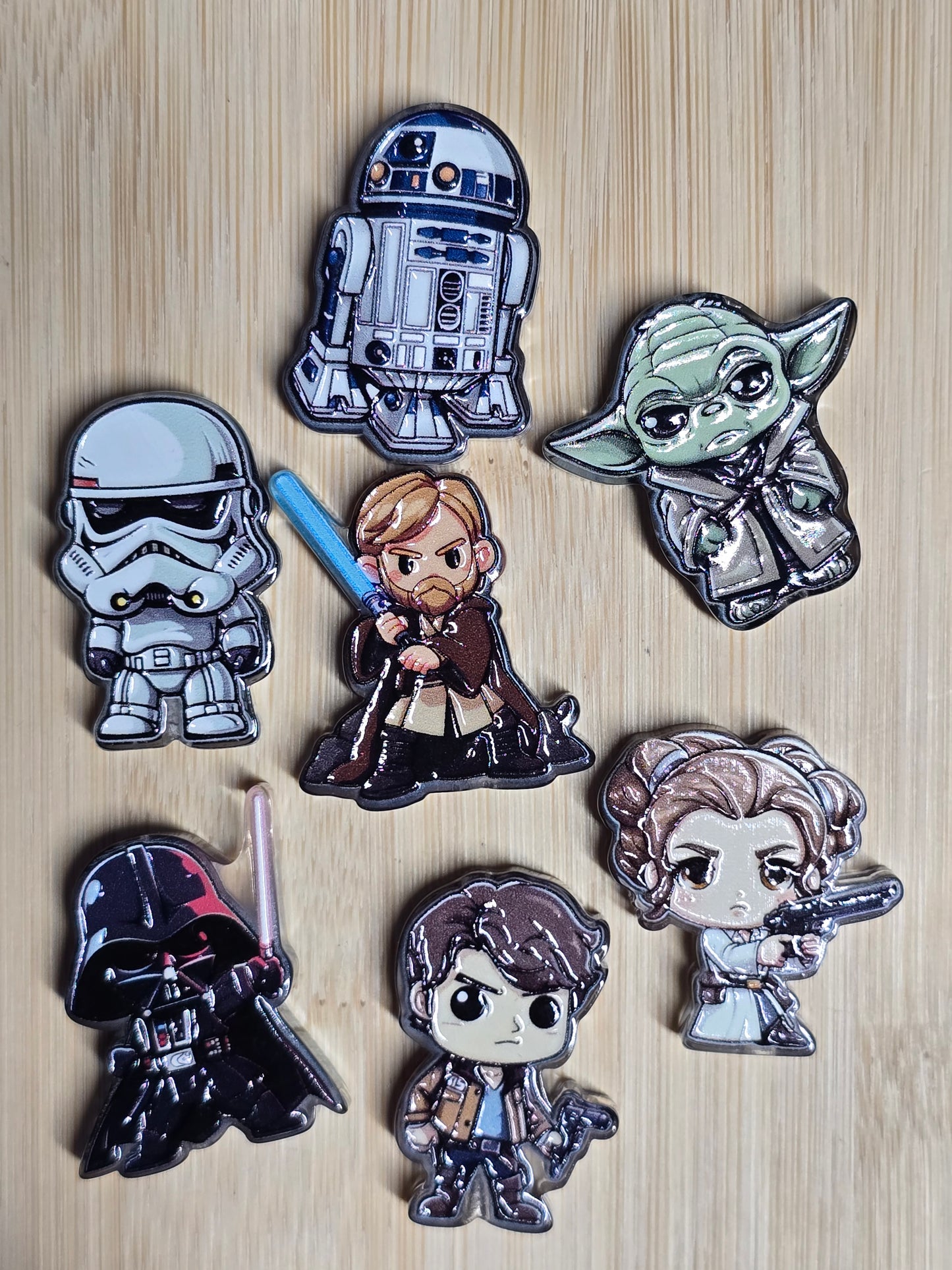Acrylic focal beads DS movie characters