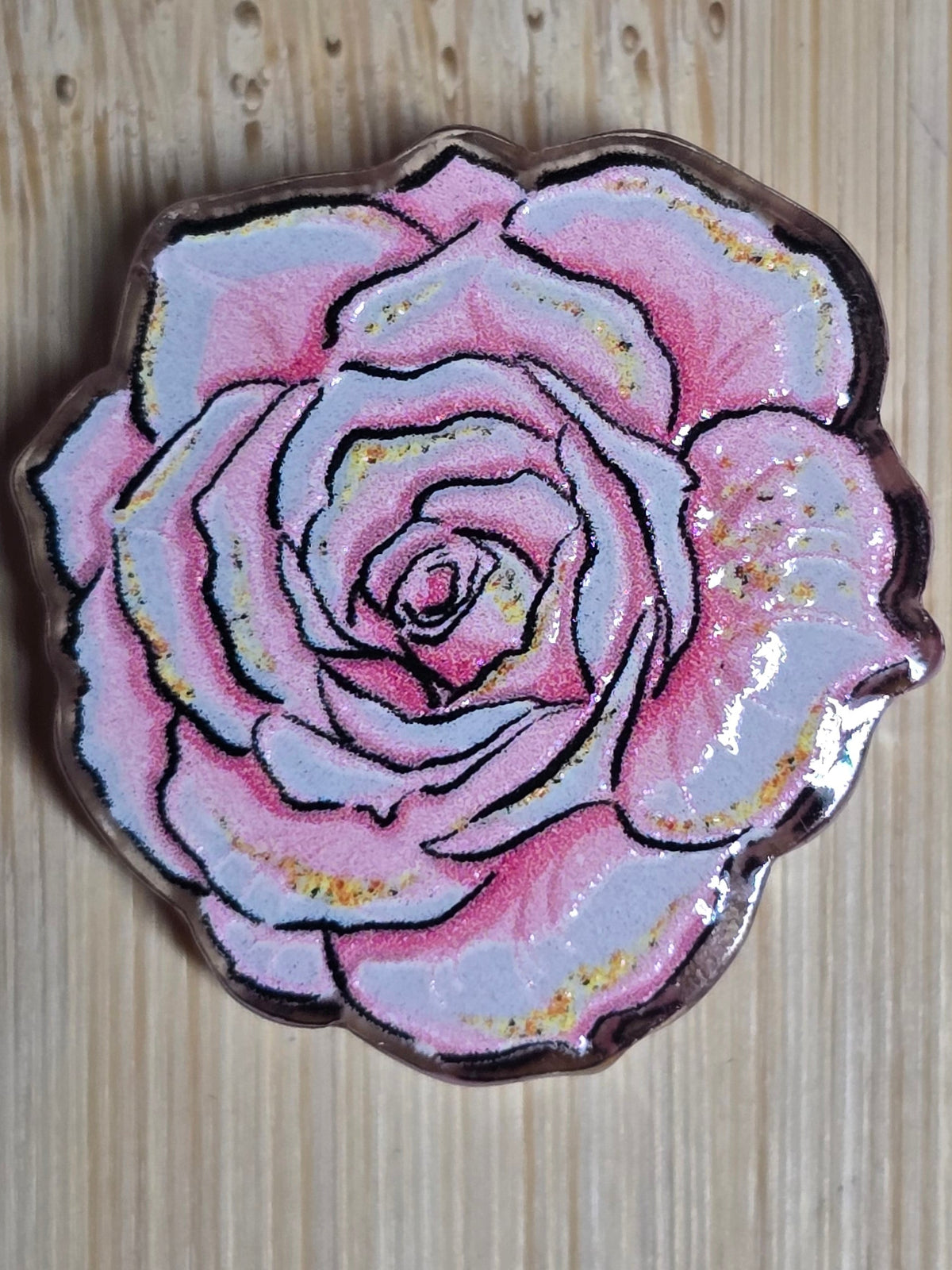 Acrylic focal beads flowers