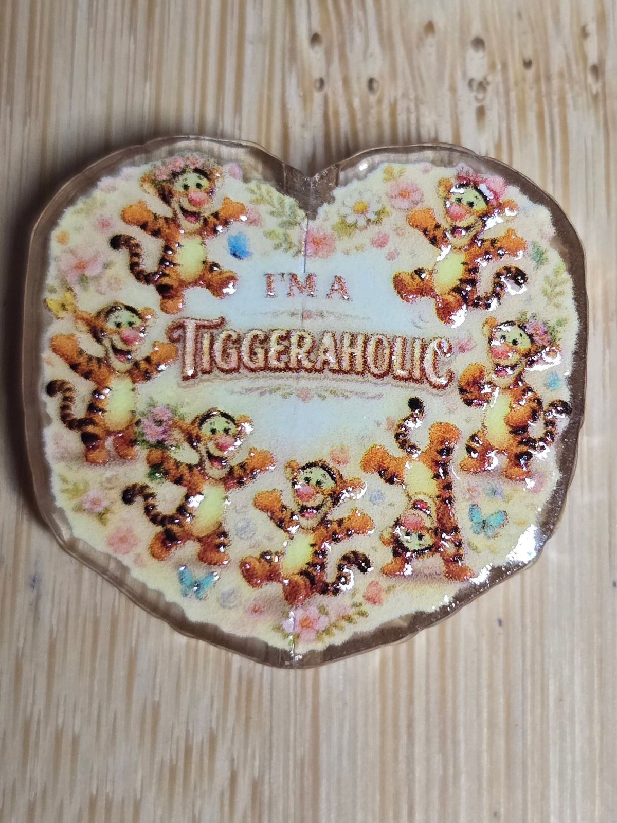 Acrylic focal beads- love winnie and friends