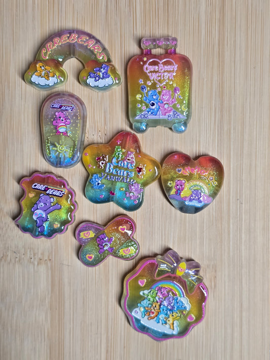 Acrylic beads rainbow colored