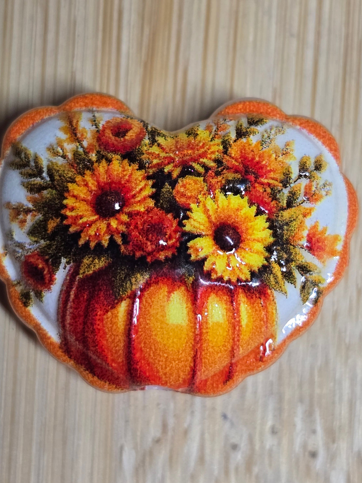 Acrylic beads fall is in the air