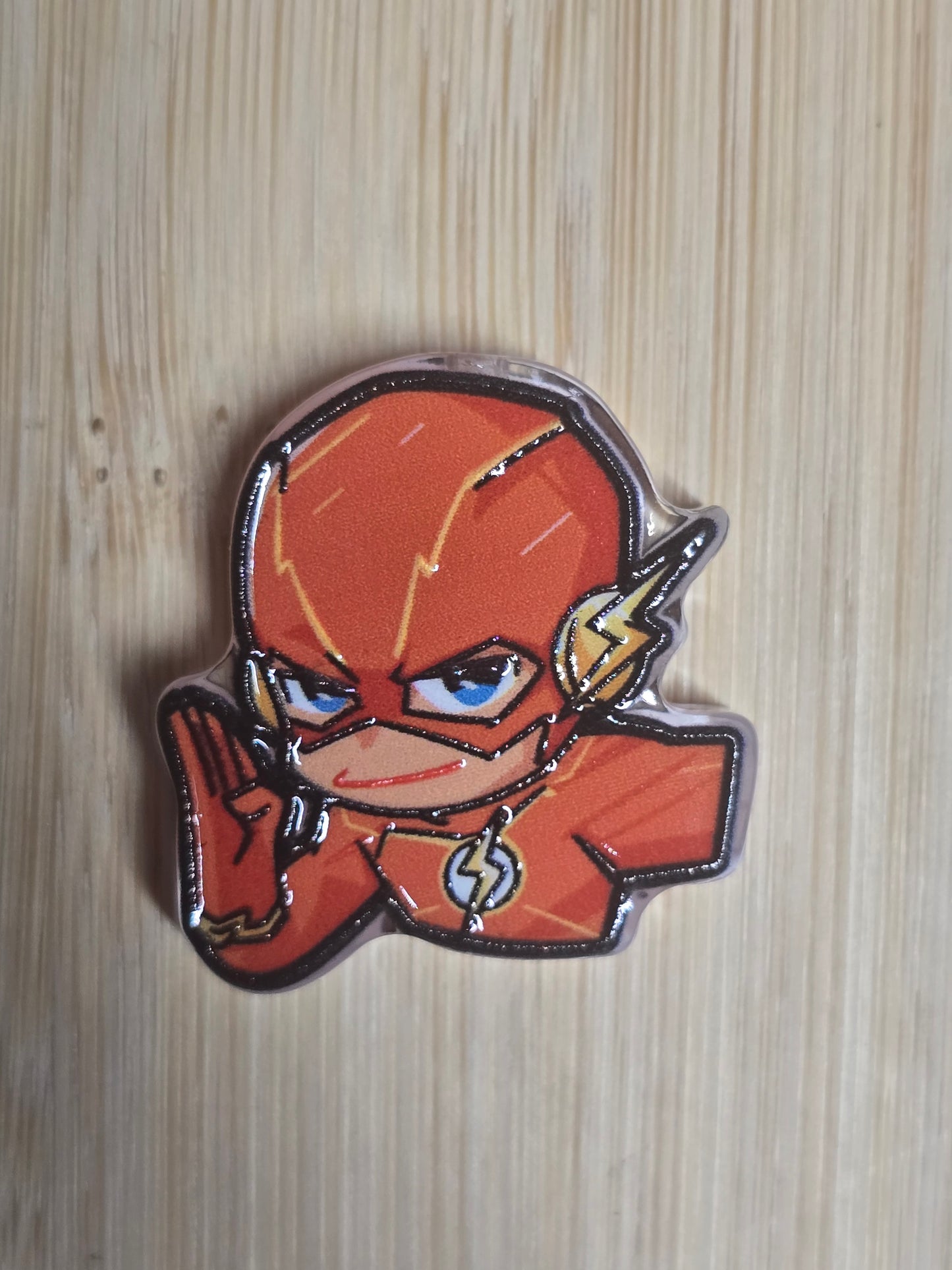 Acrylic focal beads superheros
