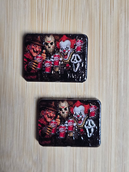 Focal- acrylic focal beads- horror characters